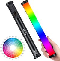 CAMOLO RGB LED Videó Fény 30 cm, Kézi Fotó Világítás 5200mAh Akkuval, 1200 Lumen, 21 Effekt, TikTok Tartalom Készítéshez 1