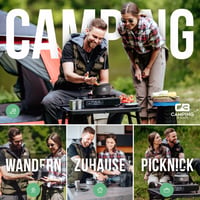Camping kempingový set pre 2 osoby, hliníková a nerezová súprava riadu na varenie v prírode 2