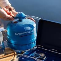 Aragaz de camping compact Campingaz Base Camp Lid cu capac, 2 arzătoare, 2 x 1600 W, pentru camping și festivaluri, Albastru 7