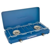 Aragaz de camping compact Campingaz Base Camp Lid cu capac, 2 arzătoare, 2 x 1600 W, pentru camping și festivaluri, Albastru 1