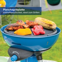 Campingaz Party Grill 200 Kempingový varič a gril – modrý, prenosný plynový gril na varenie vonku, 32x32x33 cm 8