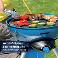 Campingaz Party Grill 400 CV plynový gril na kartuše CV300+ alebo CV470+ s piezo zapaľovaním, modrý 7