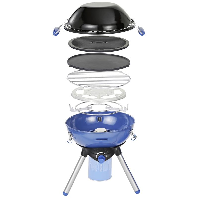 Campingaz Party Grill 400 CV plynový gril na kartuše CV300+ alebo CV470+ s piezo zapaľovaním, modrý
