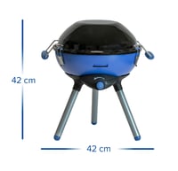 Campingaz Party Grill 400 CV plynový gril na kartuše CV300+ alebo CV470+ s piezo zapaľovaním, modrý 2