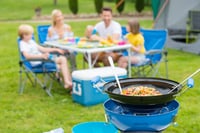 Kempingový varič Campingaz Party Grill 400 R – Prenosný plynový varič v modrej farbe, 36x36x27 cm, na grilovanie v prírode 4