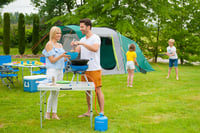 Kempingový varič Campingaz Party Grill 400 R – Prenosný plynový varič v modrej farbe, 36x36x27 cm, na grilovanie v prírode 6