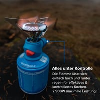 Arzător cu gaz pentru camping Campingaz Twister Plus PZ | Aragaz portabil cu 1 arzător | Pentru excursii, festivaluri | Cu cutie de depozitare din plastic 4