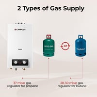 CAMPLUX BD300 11L Gázüzemű Pillanatvíz-melegítő, Konyha/Fürdőszoba, 22 kW 6