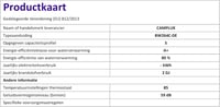CAMPLUX BW264C-DE 10L Gázüzemű Pillanatvíz-melegítő Esőfejjel Kempinghez 9