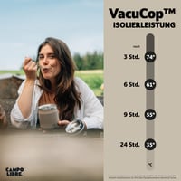 Termos pentru mâncare Campo Libre Lotta din oțel inoxidabil cu lingură, recipient pentru păstrarea alimentelor calde, ideal pentru musli și hrană pentru bebeluși, gri, 600 ml 10