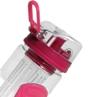 Fľaša na vodu s lúhovačom ovocia CampTeck U4277, 1000 ml, materiál Tritan bez obsahu BPA, nepriepustný uzáver, poistka a rukoväť, ružová 5