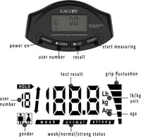 Camry Digitális Kézierő Mérő, Automatikus Érzékelésű Fogásszilárdsági Teszter 90 kg 4