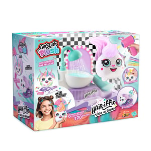 Canal Toys Airbrush Plush Hair'iffic Set za uljepšavanje - Elektronički airbrush sušilo za kosu, stanica za pranje, 20 dodataka za kosu, kreativna igračka