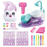 Canal Toys Airbrush Plush Hair'iffic kadernícky salón – elektronický airbrush fén, 20 doplnkov, umývacia stanica, kreatívna hračka od 6 rokov 5