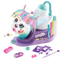 Canal Toys Airbrush Plush Hair'iffic kadernícky salón – elektronický airbrush fén, 20 doplnkov, umývacia stanica, kreatívna hračka od 6 rokov 7