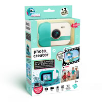 Canal Toys Photo Creator CLK079 Detský vodotesný fotoaparát IP68 3 m modrý 16 GB microSD 2-palcový LCD selfie režim filtre USB-C plávajúci 1