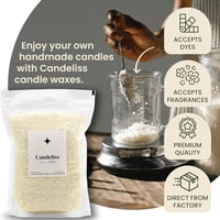 CANDELISS szójaviasz gyertyakészítéshez, üveges öntéshez - 2 kg 2