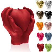 Candellana Holding Heart svijeća u obliku srca - Crvena 1