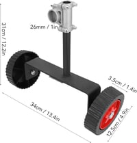 Candeon Fűnyíró Támasztó Kerék Állítható Fűkasza Segédkerék 28mm 3