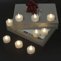 Candlesee Flakkerező LED Teamécses 12db Fehér Elemmel Működő Dekorációs Gyertya 6