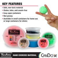 Cando Thera Putty terápiás gyurma 450g erősítéshez és rehabilitációhoz 6