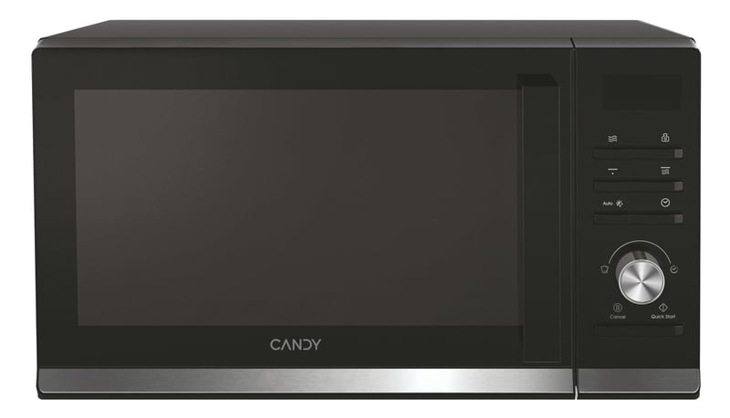 Cuptor cu microunde Candy CMGA20TNDB Moderna cu grill, 700 W, 20 litri, 11 trepte de putere, 19 meniuri automate, control digital, negru