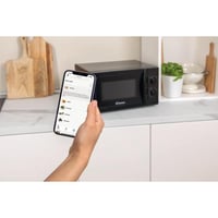 Cuptor cu microunde Candy CMW20SMB, 20 L, 700 W, Negru, cu funcție de decongelare și platou rotativ de 25,5 cm 2