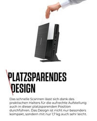 Scanner flatbed A4 Canon LiDE 400 – senzor CIS, 4800x4800 dpi, USB-C, 5 butoane, suport vertical, negru 5