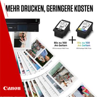 Originálne atramentové kazety Canon PG-575 + CL-576 FINE (1 čierna + 1 farebná) + fotografický papier Canon 50 listov – multipack 5