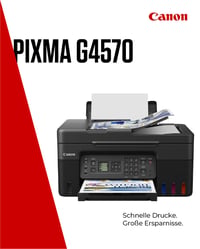 Použitá multifunkčná atramentová tlačiareň 4 v 1 Canon PIXMA G4570 MegaTank A4, skener, kopírka, fax, ADF, WiFi, USB, čierno-sivá 4