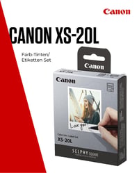 Pachet multiplu de cerneală și hârtie Canon SELPHY XS-20L - Cartuș de cerneală original pentru imprimantă foto Canon, 1 pachet și 20 de coli de hârtie foto (72 x 85 mm) 2