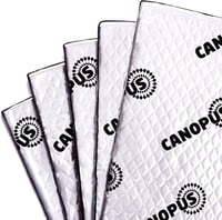 CANOPUS professzionális alubutyl hangszigetelő mat autóhoz, 2 mm, 0,94 m², 10 lap 1