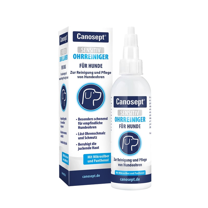 Canosept Sensitiv Soluție pentru curățarea urechilor câinilor 75 ml - Pentru urechi sensibile