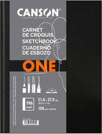 Canson ArtBook ONE keménykötésű vázlatfüzet - 21,6x27,9 cm - 98 lap - 100 g/m² 2