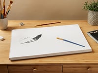 Bloc de hârtie pentru desen Mixed Media Canson Imagine, A3 (29,7 x 42 cm), 200 g/m², alb natural, 50 de coli, lipit pe latura scurtă 2