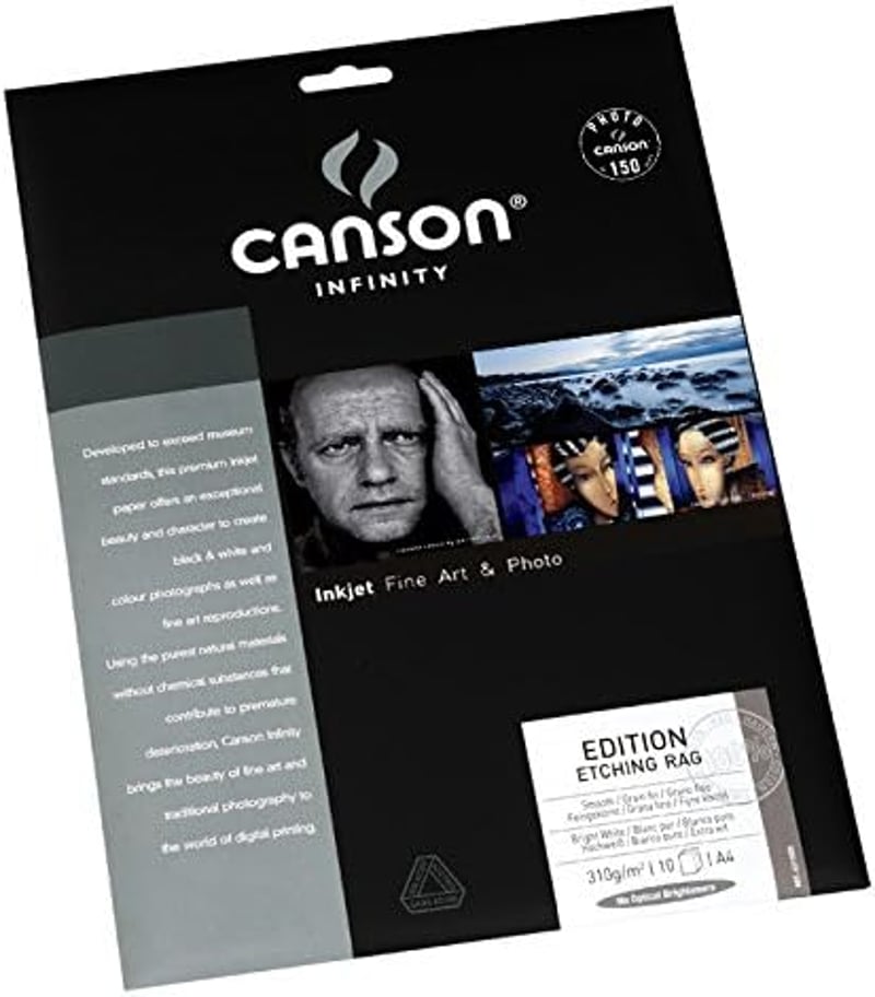 Canson Infinity Edition Etching Rag 310gsm matt tintasugaras papír A4 10 lap