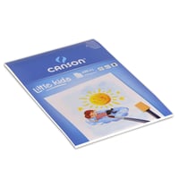 Bloc de desen Canson Kids Peinture, A3, 20 coli, 200 g/m², Alb, Textură ușor granulată 2