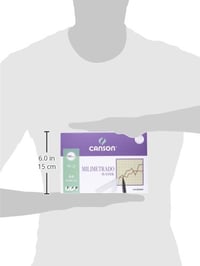 Hârtie milimetrică Canson Milimetrado Basik, A4 (21x29,7 cm), 100 g/m², alb, cu model bej, 12 coli 4