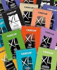 Akvarelový skicár Canson XL Aquarelle so špirálou – A5, 300 g/m², 20 listov, biely 6