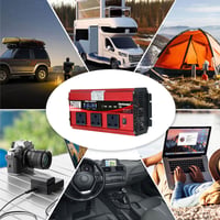 Menič napätia Cantonape 2500W 12V/230V, s LCD displejom, 4 USB portmi, s diaľkovým ovládaním 7
