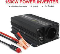 Cantonape 750W Feszültségátalakító 12V-230V - Autós Inverter EU Csatlakozóval és 2 USB Porttal Laptophoz, Kamerához, Okostelefonhoz 7