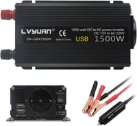 Cantonape 750W Feszültségátalakító 12V-230V - Autós Inverter EU Csatlakozóval és 2 USB Porttal Laptophoz, Kamerához, Okostelefonhoz 1