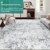 Capslpad szürke absztrakt szőnyeg 200x300 cm csúszásmentes mosható hálószoba nappali 2