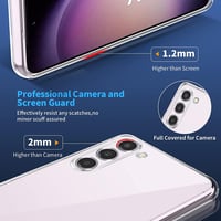 Captor Samsung Galaxy S23 átlátszó TPU telefontok, vékony rugalmas szilikon tok kameravédelemmel 2
