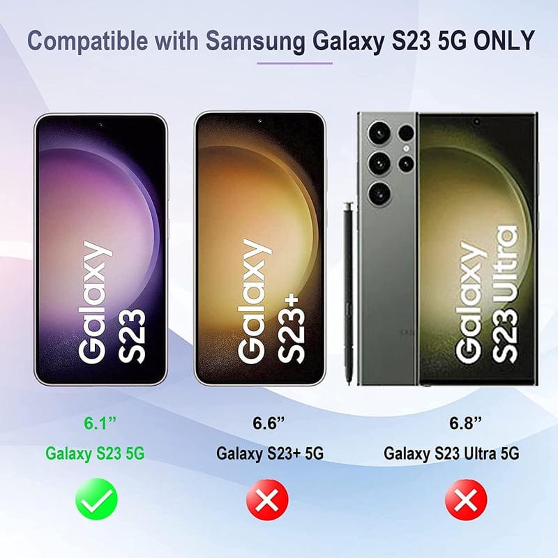 Captor Samsung Galaxy S23 átlátszó TPU telefontok, vékony rugalmas szilikon tok kameravédelemmel