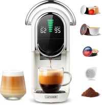 CAPXSNOB kapszulás kávéfőző Nespresso Dolce Gusto Lavazza A Modo Mio ESE 44 mm és őrölt kávé 20 bar állítható hőfok csészeméret forró hideg 1