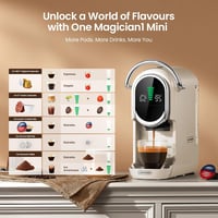 CAPXSNOB kapszulás kávéfőző Nespresso Dolce Gusto Lavazza A Modo Mio ESE 44 mm és őrölt kávé 20 bar állítható hőfok csészeméret forró hideg 2