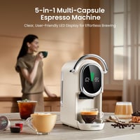 CAPXSNOB kapszulás kávéfőző Nespresso Dolce Gusto Lavazza A Modo Mio ESE 44 mm és őrölt kávé 20 bar állítható hőfok csészeméret forró hideg 3