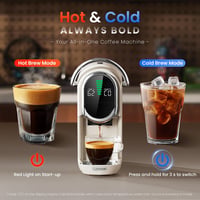 CAPXSNOB kapszulás kávéfőző Nespresso Dolce Gusto Lavazza A Modo Mio ESE 44 mm és őrölt kávé 20 bar állítható hőfok csészeméret forró hideg 7