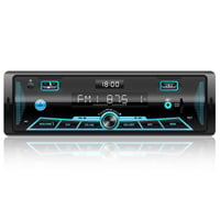 Radio auto CAR Bluetooth cu afișaj LCD în 7 culori, 4x65W, FM/AM/USB/AUX 1